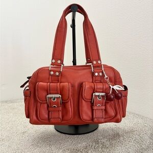 Vintage Y2K Michael Kors Buckle Leather Shoulder Bag